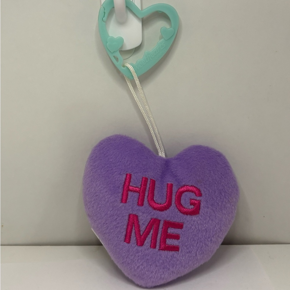 Purple Heart Plush Keychain